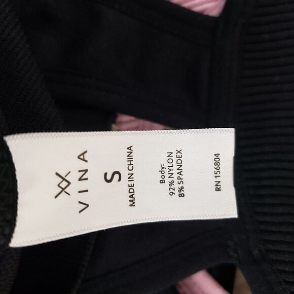 Vina SMALL  Black Pack of 2, racerback , front zipper Bralette Sexy Bra - Picture 6 of 6